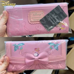 New Disney Loungefly Cinderella 70th Anniversary Pink Dress Flip Purse Cute Women'S Handbag Handbag Card Bag Birthday Gift