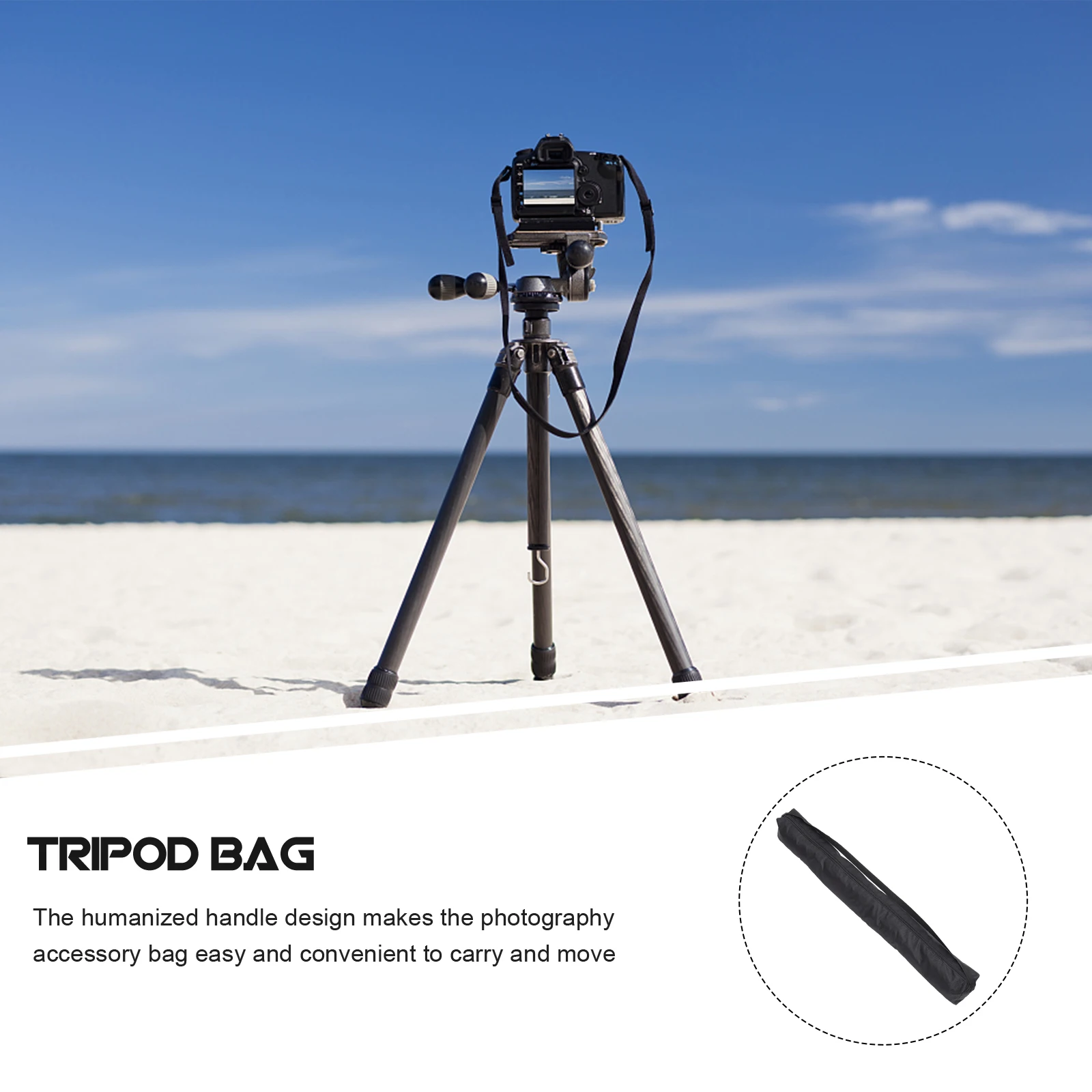 

Сумка-штатив, аксессуар для фотосъемки, черная портативная многоразовая сумка для хранения, ткань Оксфорд, чехол для переноски оборудования, легкая подставка, стрела