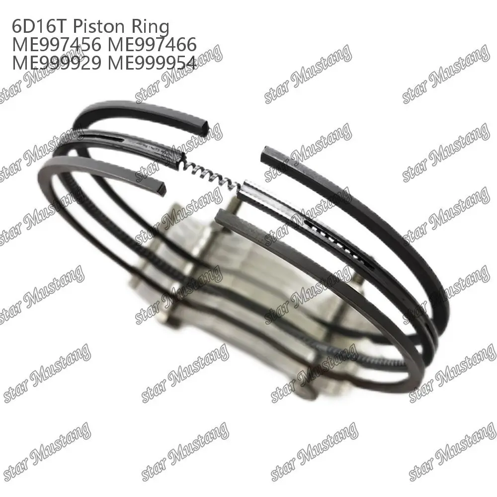 6D16T Piston Ring ME997456 ME997466 ME999929 ME999954 Suitable For Mitsubishi Engine Parts