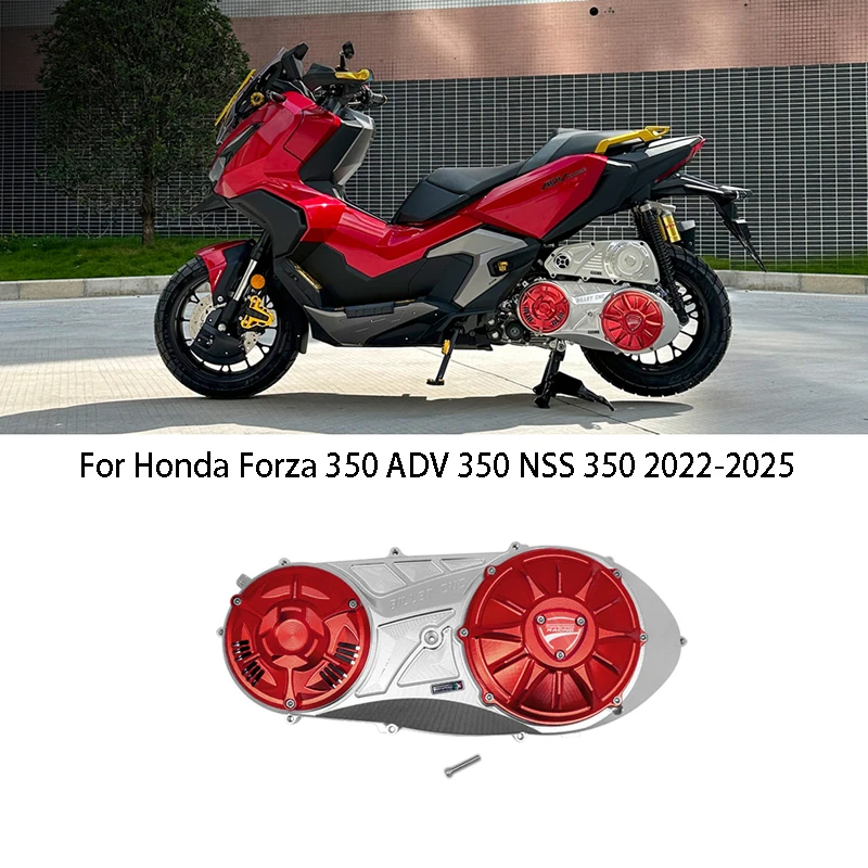 

SEMSPEED Motorcycle Engine Cover CNC Aluminum Engine Hood Transmission-Case Cover For Honda Forza 350 ADV 350 NSS 350 2022-2025