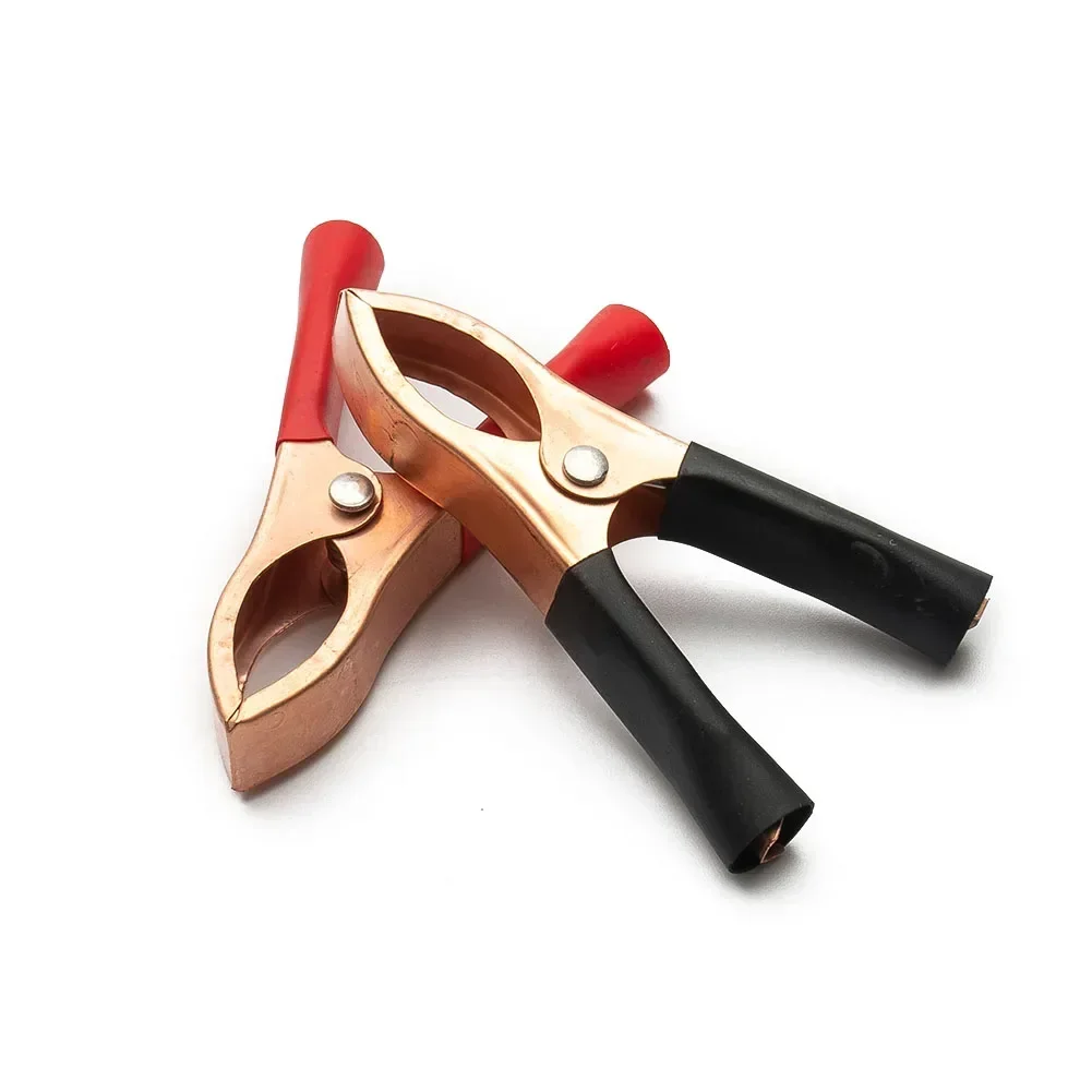 2Pcs 30ARed + Black 70mmCrocodile Car Caravan Van Battery Test Lead Clips Best Promotion Clips Connector Plug Power