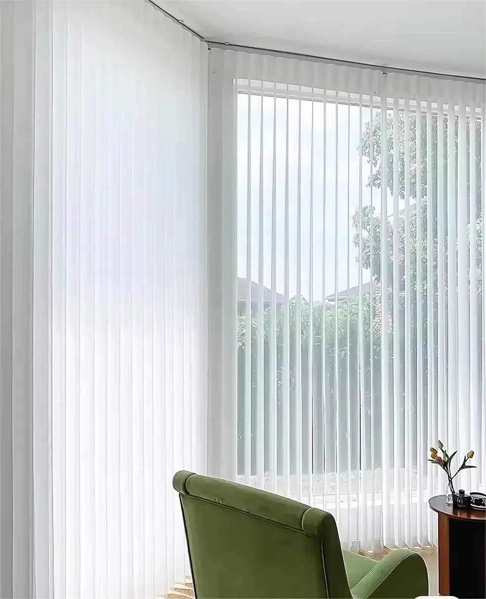 Home Decorative Wholesale Custom Polyester Modern Vertical Blind Door Vinyl Vertical Shade Blind