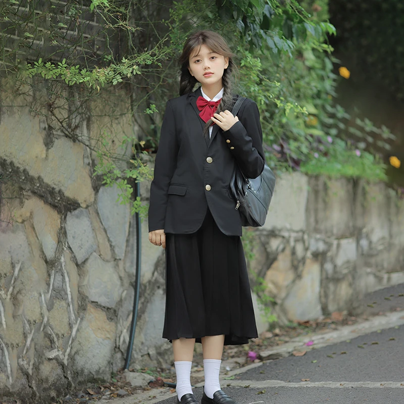 Jk Uniforms Japanese Student Middle School Uniform Kawaii Girls Dk Boys Suit Shirt Tie Skirts Anime Cosplay Costumes Spring 2022