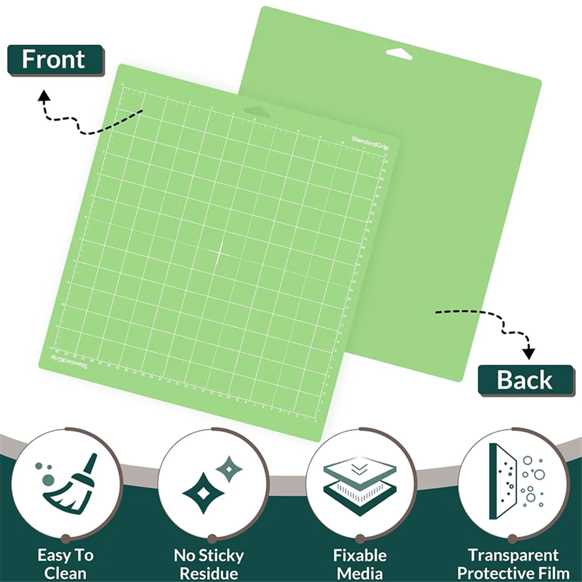 حزمة L33A_4 سجادات قطع مقاس 12 × 12 بوصة لاستكشاف الهواء 2/الهواء/واحد/صانع، سجادات قطع بديلة لاصقة #4