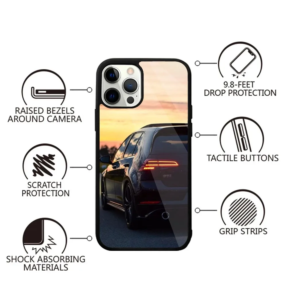 G-Golf G-GTIS Car Phone Case Strong Magnetic For IPhone 15,14,13,Pro,Max,Plus,11,12,Mini For Magsafe Wireless Charging