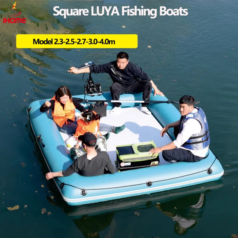 

Multi-Person Square Fishing Boat Set Inflatable Floating Platform LUYA Fishing Pontoon Houseboats Wider Mobile Fishing Platforms