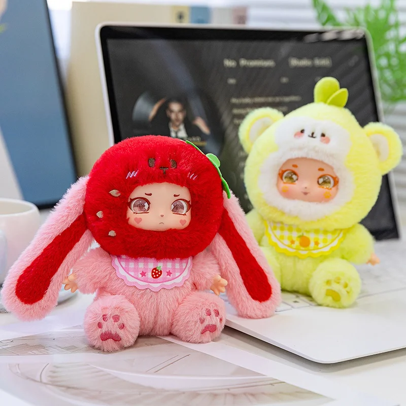 14cm Cute Fruit Sweetheart Party Vinyl Plush Toys Popular Stuffed Plush Toys Strawberry, Apple, Pear Kids Creative Gifts Pendant image 3