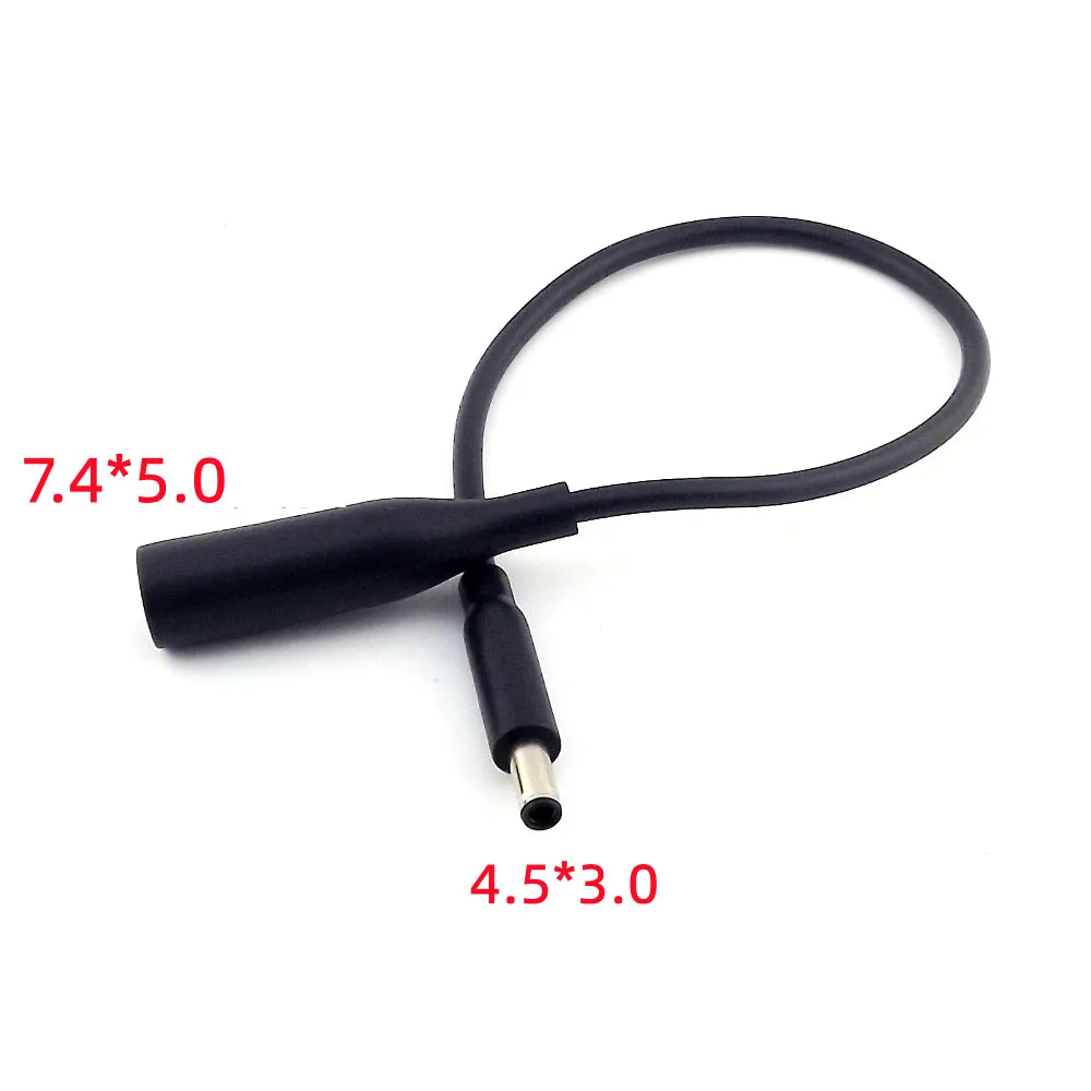 For Dell Laptop DC Power Charge Converter Adapter Cable Cord 7.4x5.0 female to 4.5x3.0 mm male Dropshipping