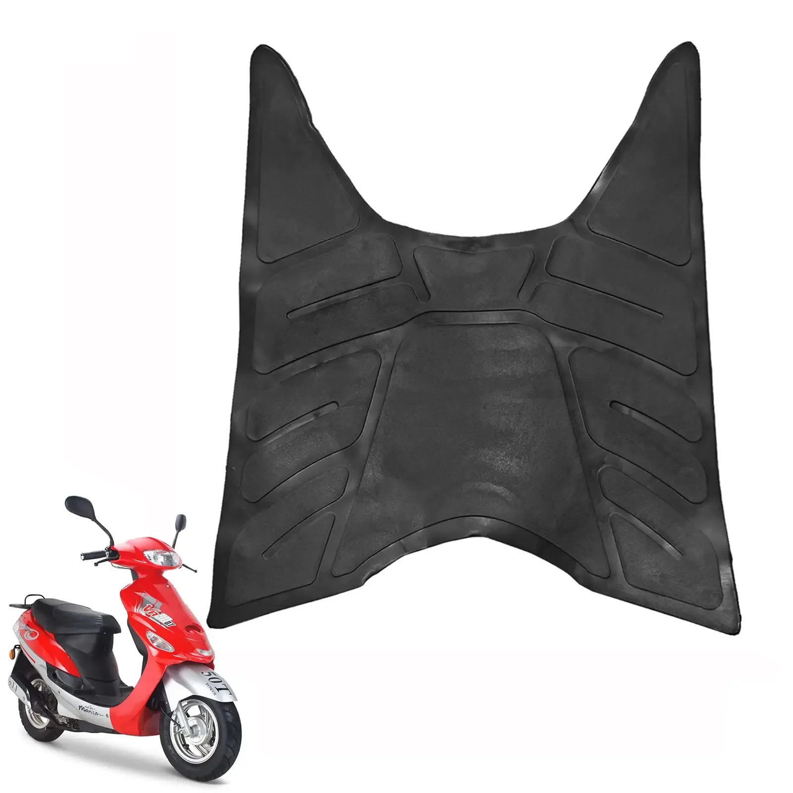 

Scooter Floor Mat in Rubber Material Compatible with GY6 Chinese Scooter Moped Taotao Sunny 50cc