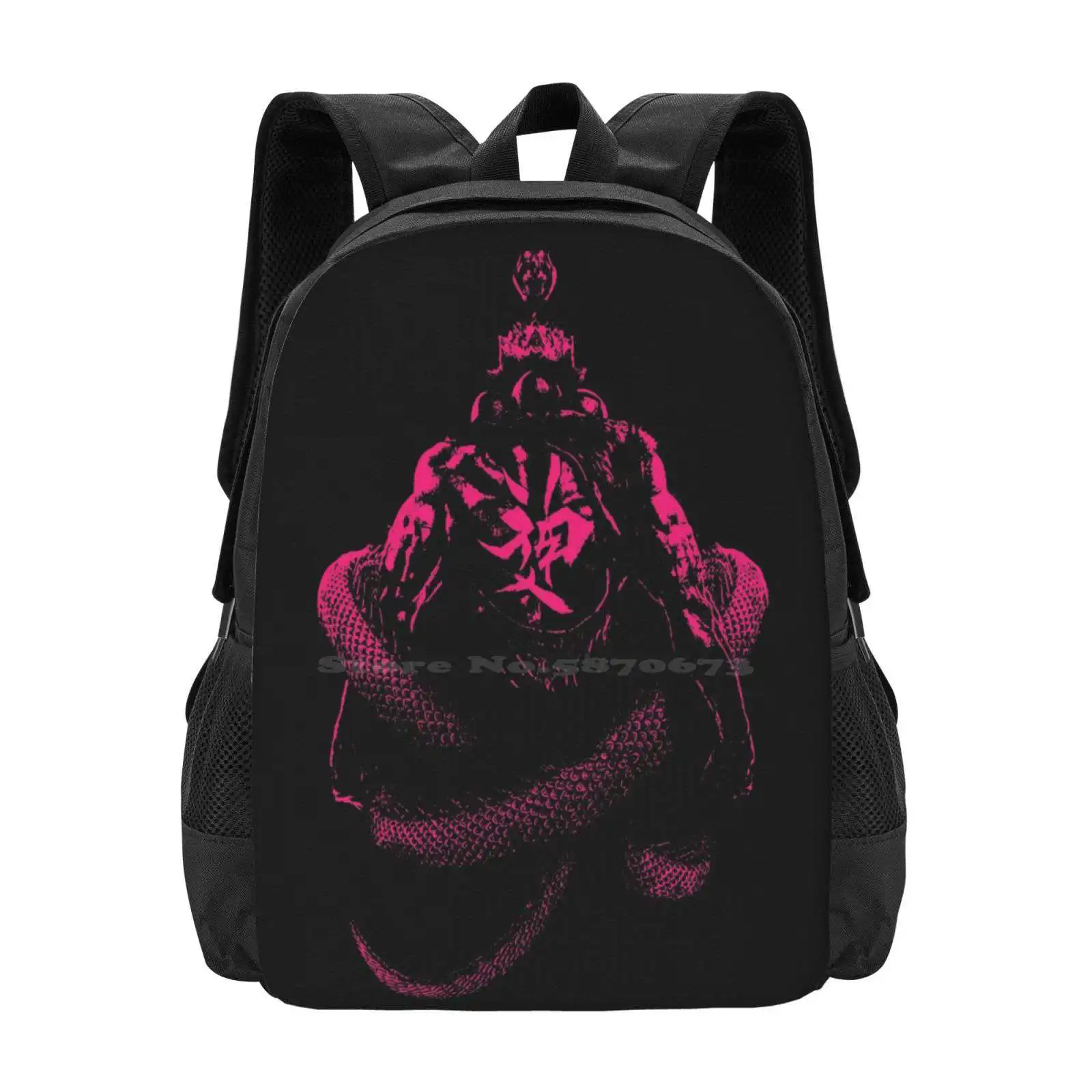 Shin Akuma Hot Sale Schoolbag Backpack Fashion Bags Hadouken Sagat Mr Bison Vega Chun Li Guile Charlie Blanka Dhalsim Dee Jay