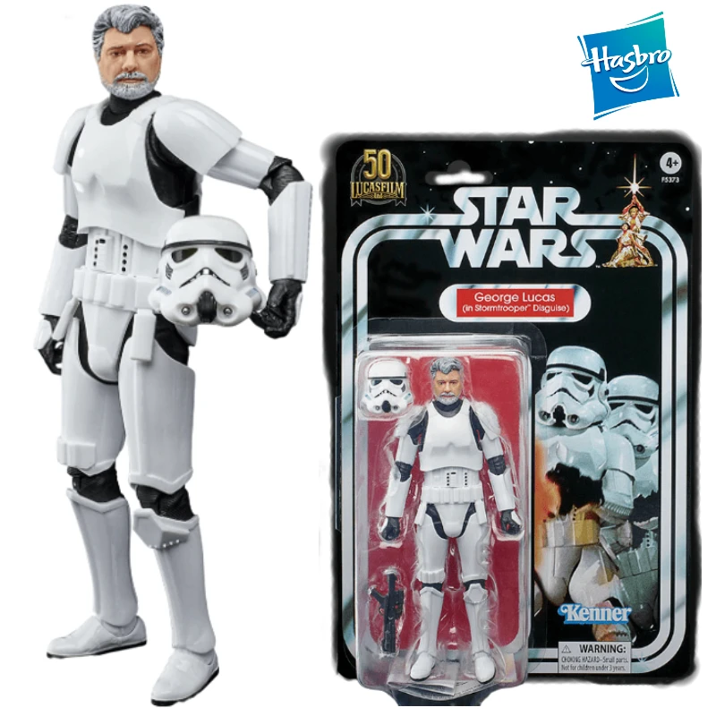 

In Stock Hasbro Star Wars George Lucas in Stormfrooper Disguise Action Figure 6 Inch Scale Collectible Model Toy