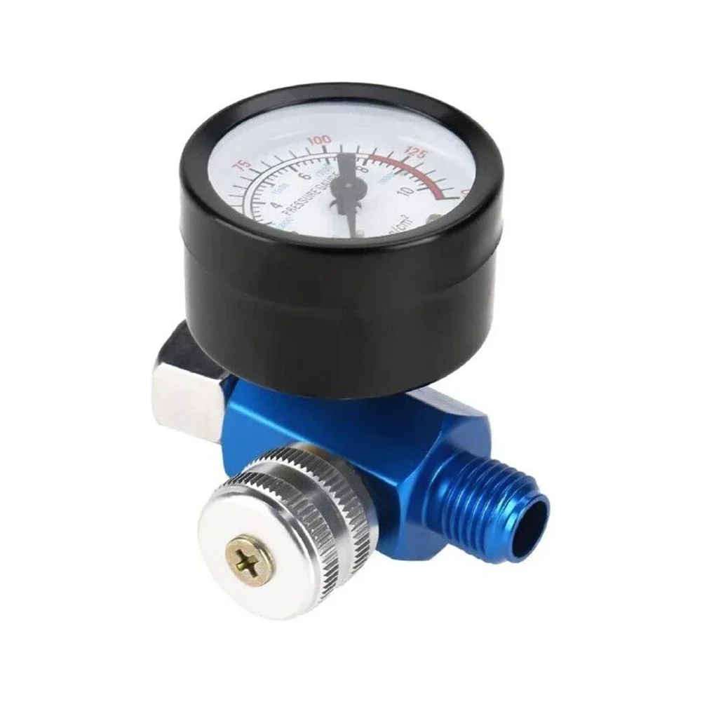 1pc 1/4 Inch Adjustable Air Pressure Regulator With Pressure Gauge Easy Control For Spray Air Tools Accessories