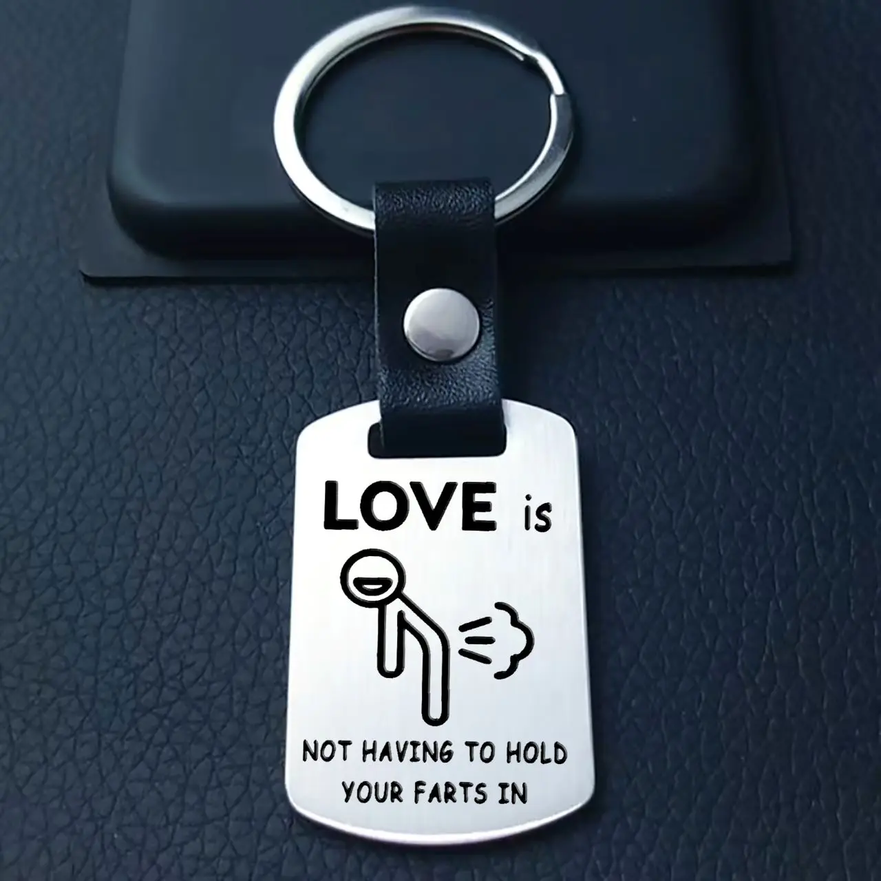 Boyfriend Girlfriend Gift Keychain For Husband Wife Couple Keyring For Him Her Rude Character Valentines Gift