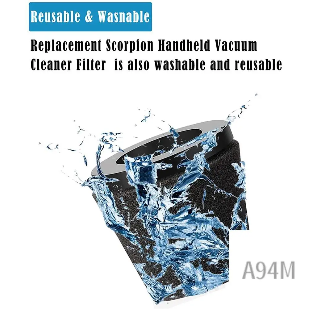 Filtr zamienny 9M kompatybilny z odkurzaczem ręcznym Dirt Devil Scorpion Style F117, porównywalny z częściami AD40117