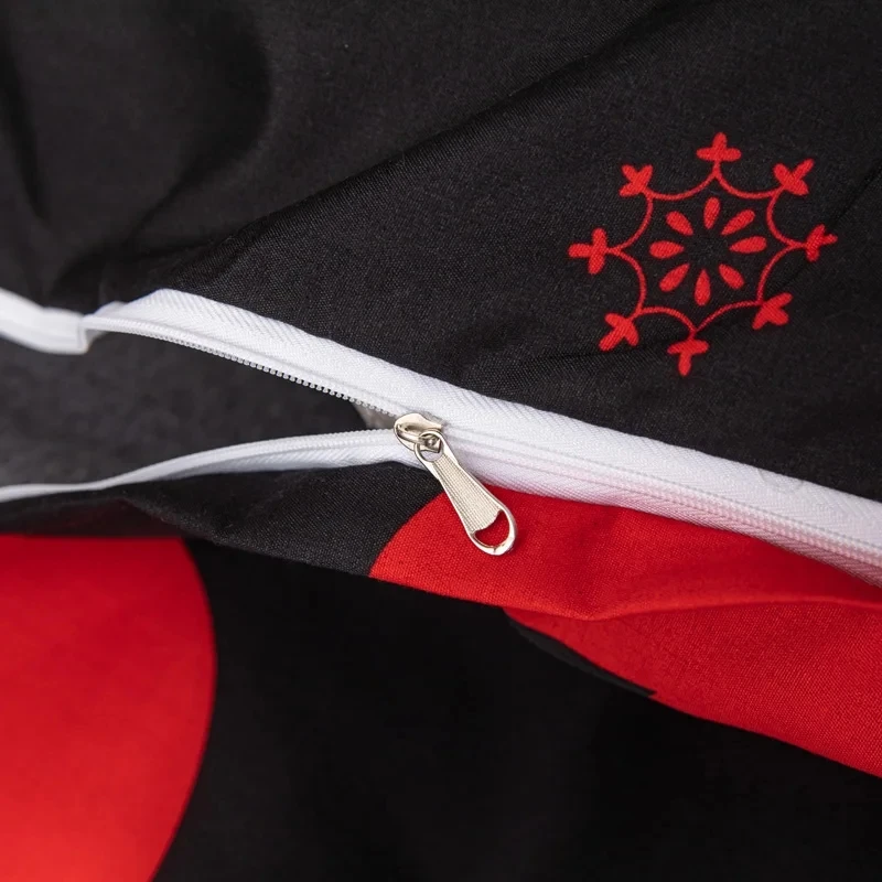 3 pçs impresso escovado capa de edredão fronha três peças conjunto alta qualidade pele amigável tecido capa cama (sem lençol)