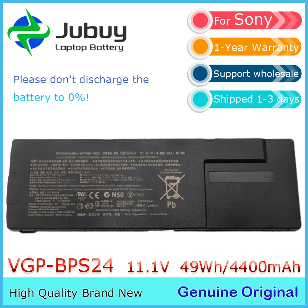 VGP-BPS24 11.1V 49Wh Original Laptop Battery for Sony VAIO SA SB SC SD SE VPCSA VPCSB VPCSC VPCSE VGP-BPSC24