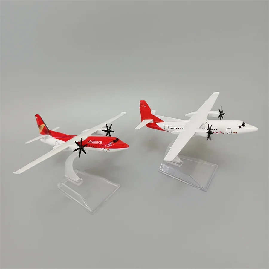 16cm Alloy Metal Air Avianca FOKKER FOK F50 Airlines Diecast Airplane Model FOK F-50 Airways Plane Model Aircraft Kids Toys