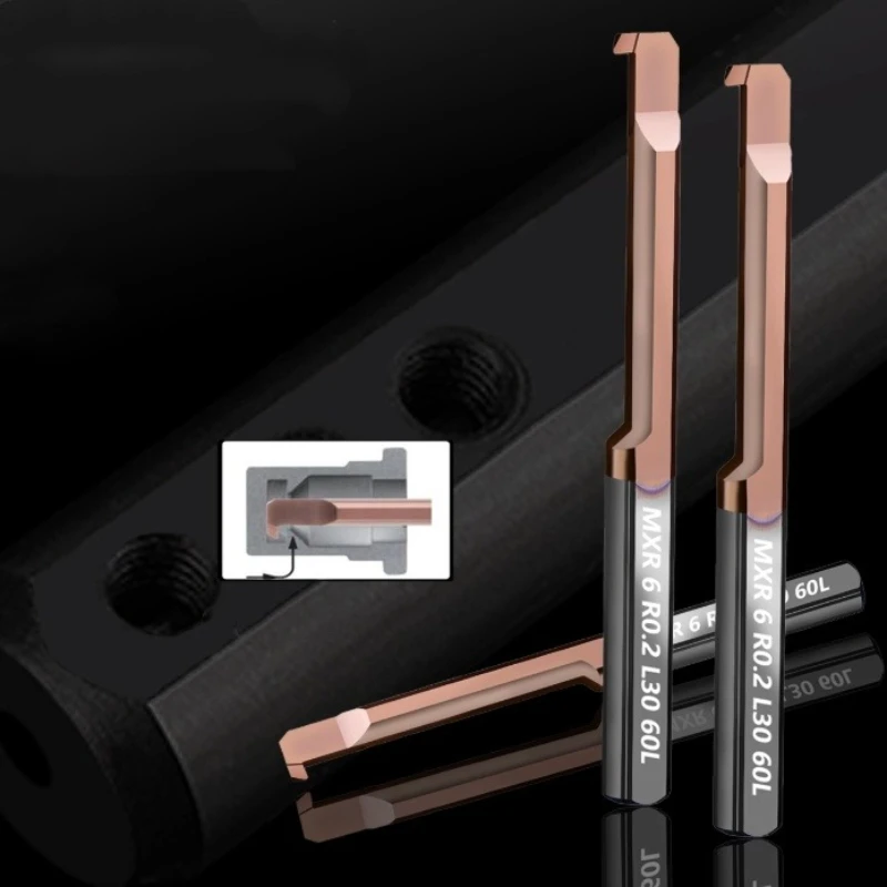 

MXR4 MXR5 MKR6 R0.2 L30 60LSmall bore boring tools integral tungsten carbide internal super seismic boring tools For SHB bracket