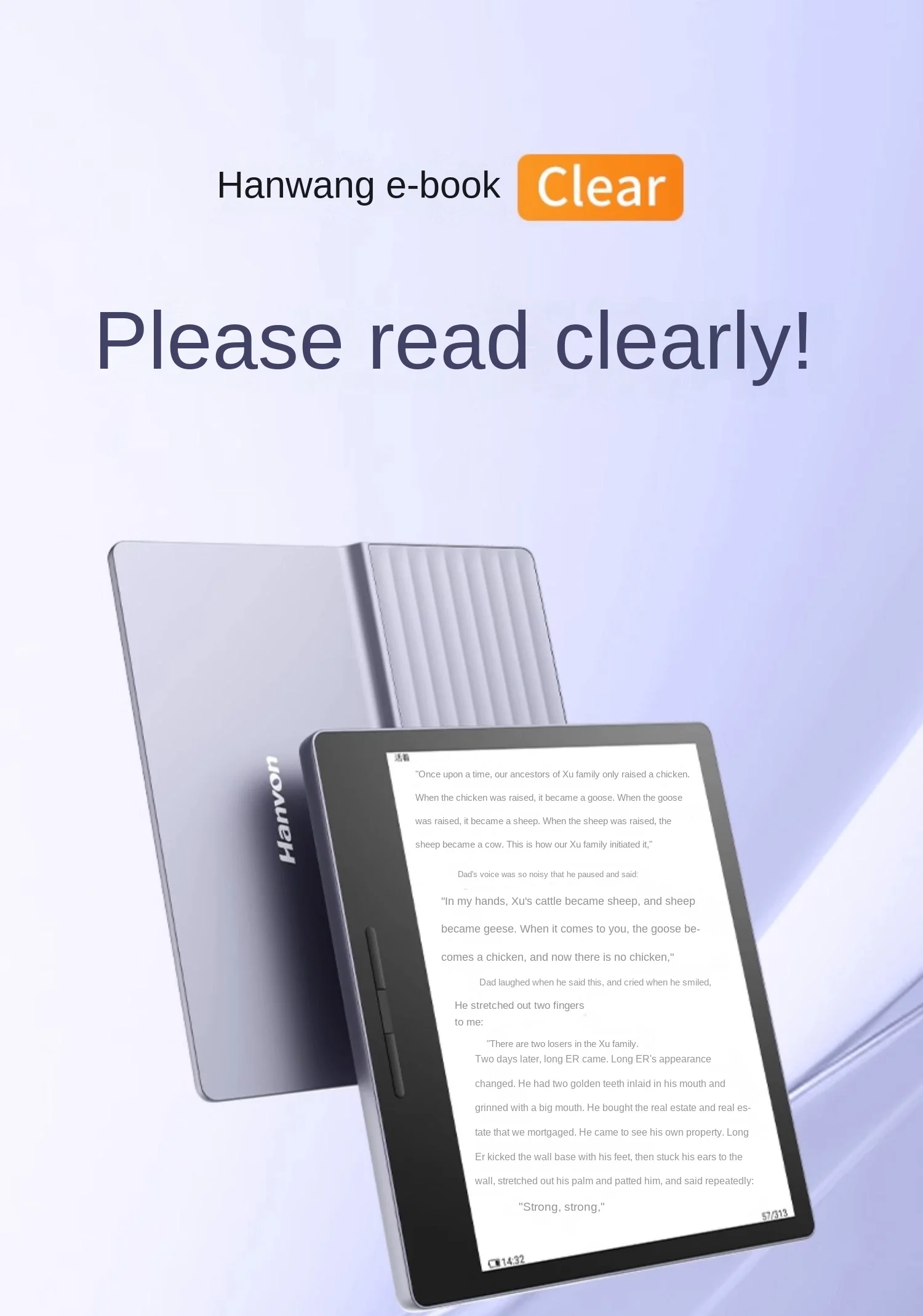 Liseuse Électrique Portable 2,7 Pouces Écran Tactile Avec MP3 Bluetooth - Lecteur Livre Numérique