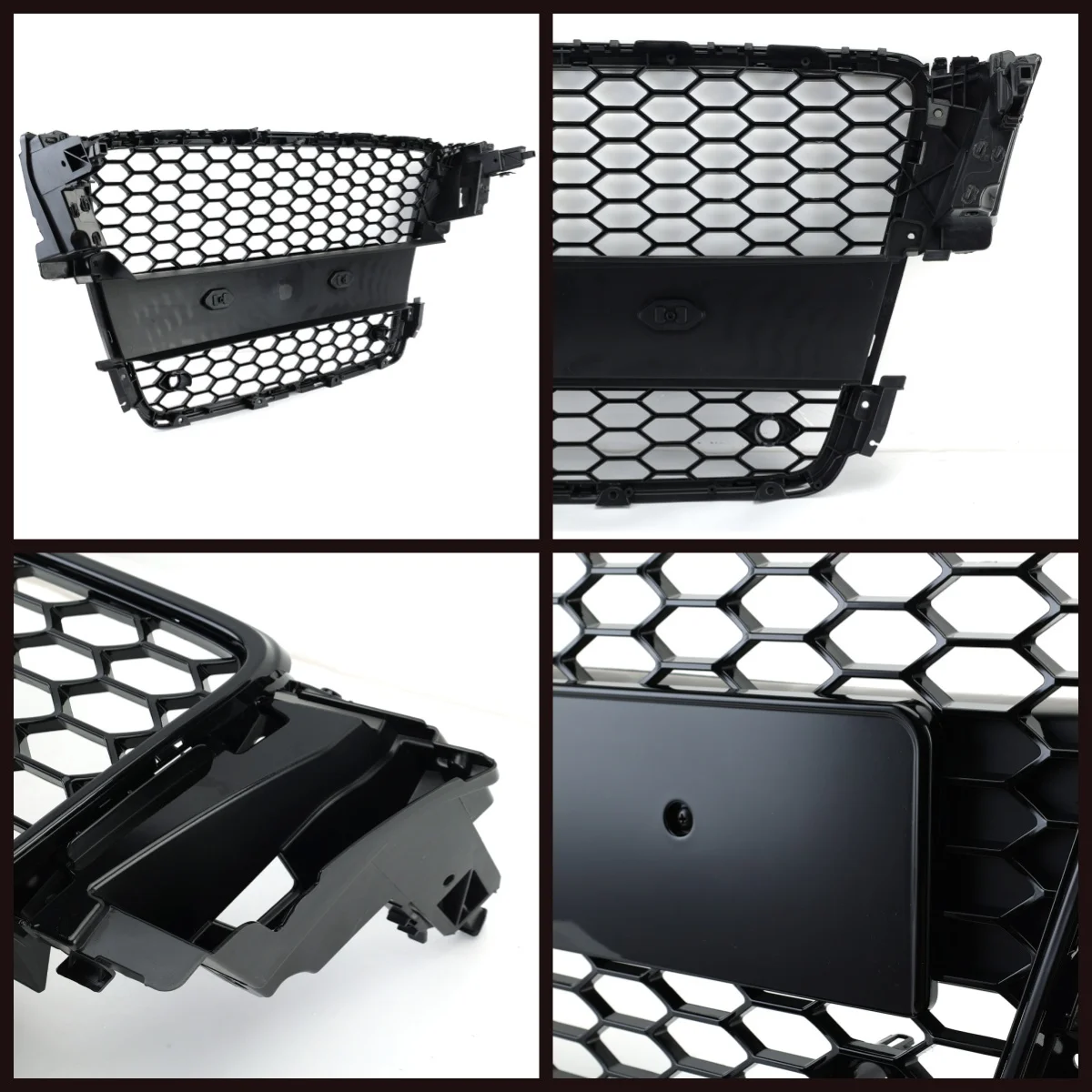 Front Bumper Grille for Audi A5 EU 2008 -2012 Black ABS Grill Honeycomb Sport Styling Mesh Grille Car accessories 8T0853651