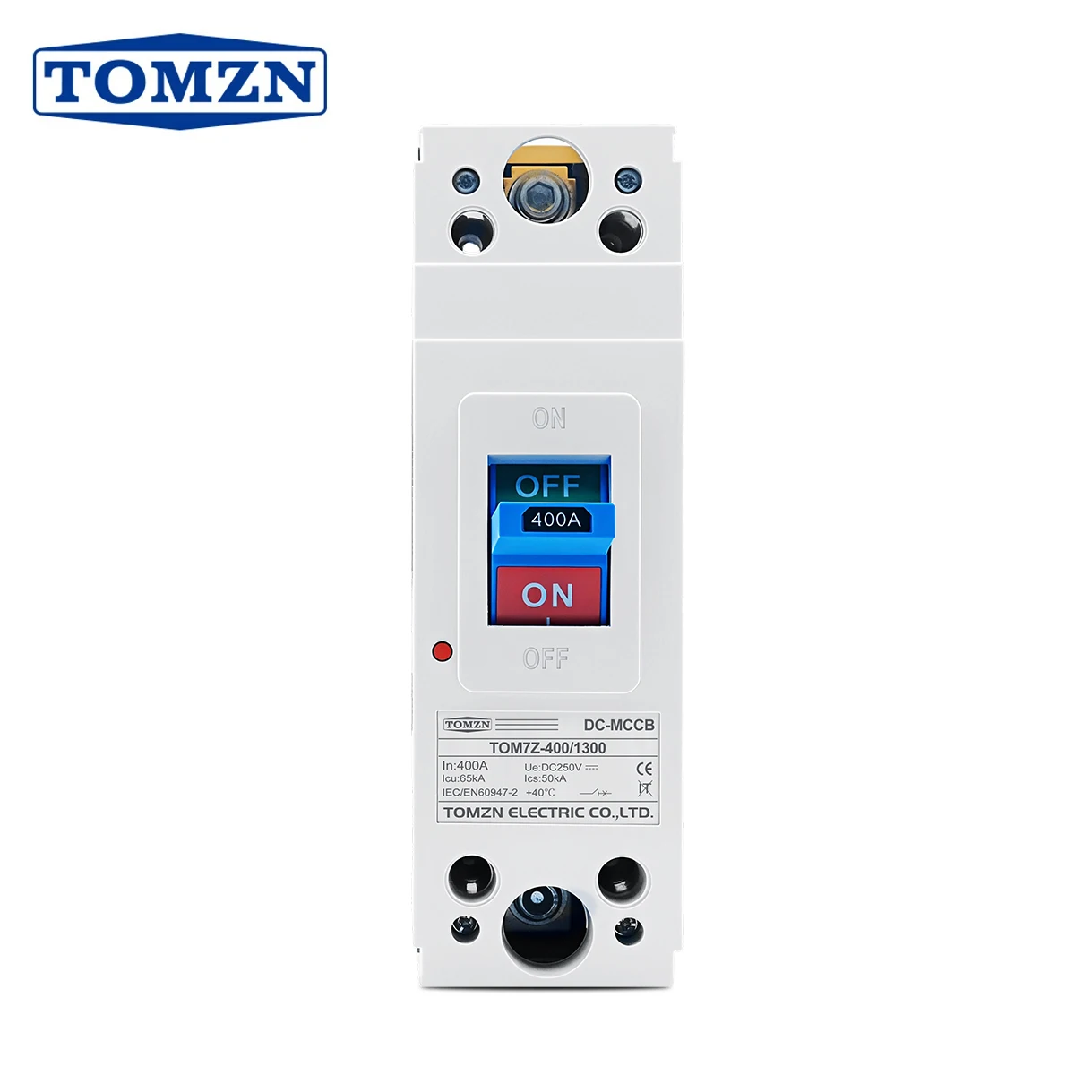 TOMZN 1P 250VDC 300A 350A 400A Solar-Leistungsschalter MCCB Überlastschutzschalter für Photovoltaik (PV)