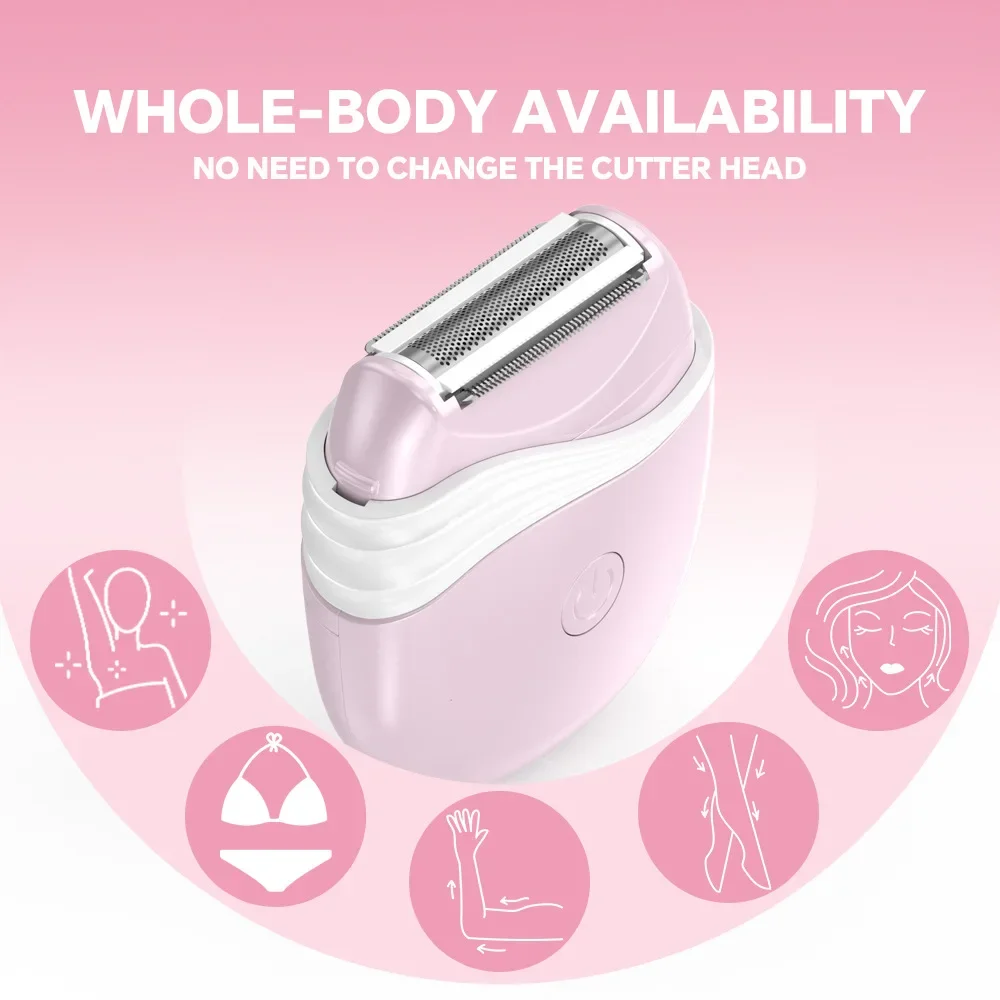 Electric Shaver-for Women Private Area Hair Removal Device Portable Underarm and Leg Hair Scraper Dry Battery Version