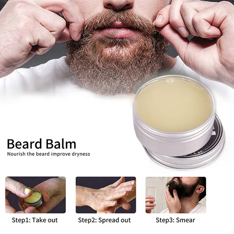 Beard Growth Kit Beard Hair Enhancer Growth Thickening Activator Serum beard oil, beard balm, bamboo brush comb Beard care kit