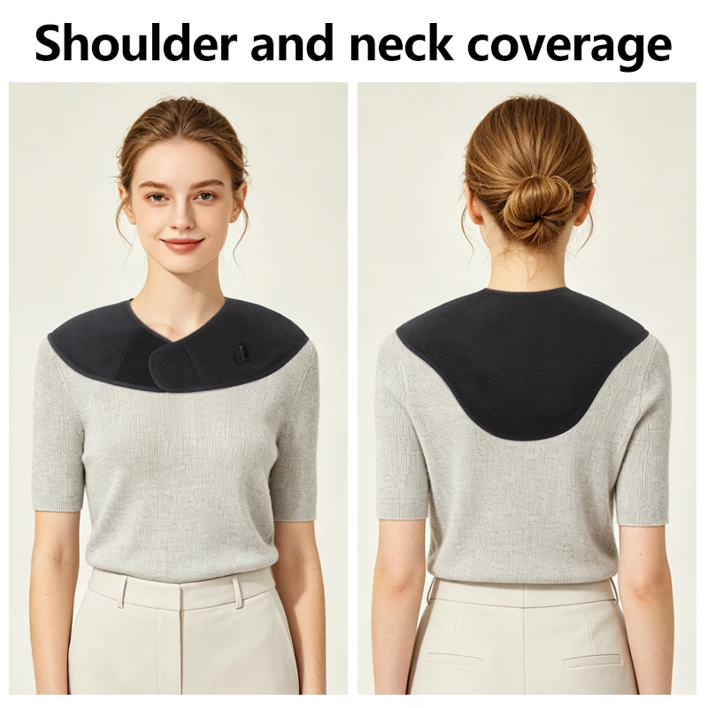 Heating Shawl Heated Brace for Neck Shoulder Back Muscle Relaxation Relief Pain 3 Gear Settings Hot Compress Helpful for Sleep