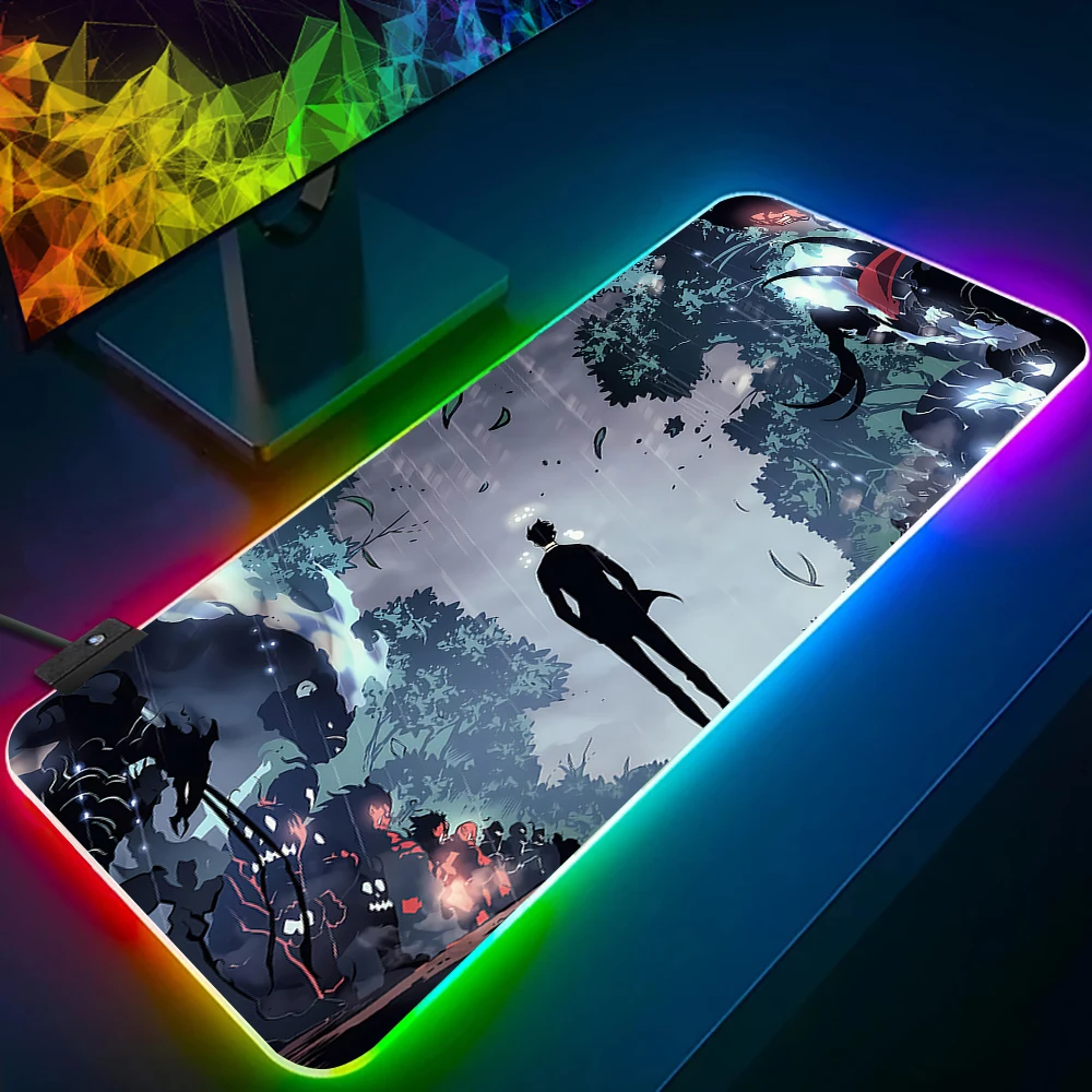 

Мощный RGB-коврик для мыши с подсветкой Shadow King для ПК, игровой коврик для мыши с LED-подсветкой, резиновый коврик для игрового компьютера