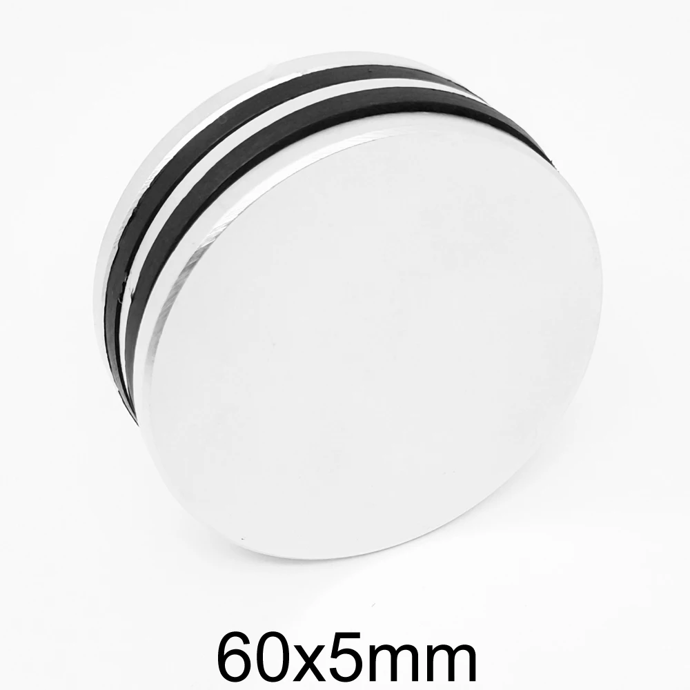 60x5 mm Powerful Magnet 60mm x 5mm for Home Refrigerators, Offices DIY, Big Round Magnet