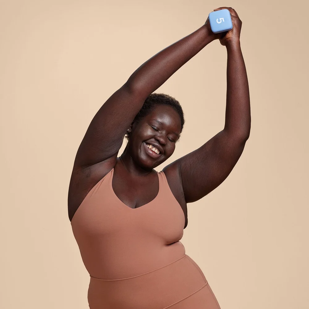 دمبل نيوبرين 5 رطل، قبضة واحدة متينة غير قابلة للانزلاق، تدريب القوة المثالية، تجعيد الرأسين، القرفصاء، تدريب الدائرة، صالة الألعاب الرياضية المنزلية، اللياقة البدنية