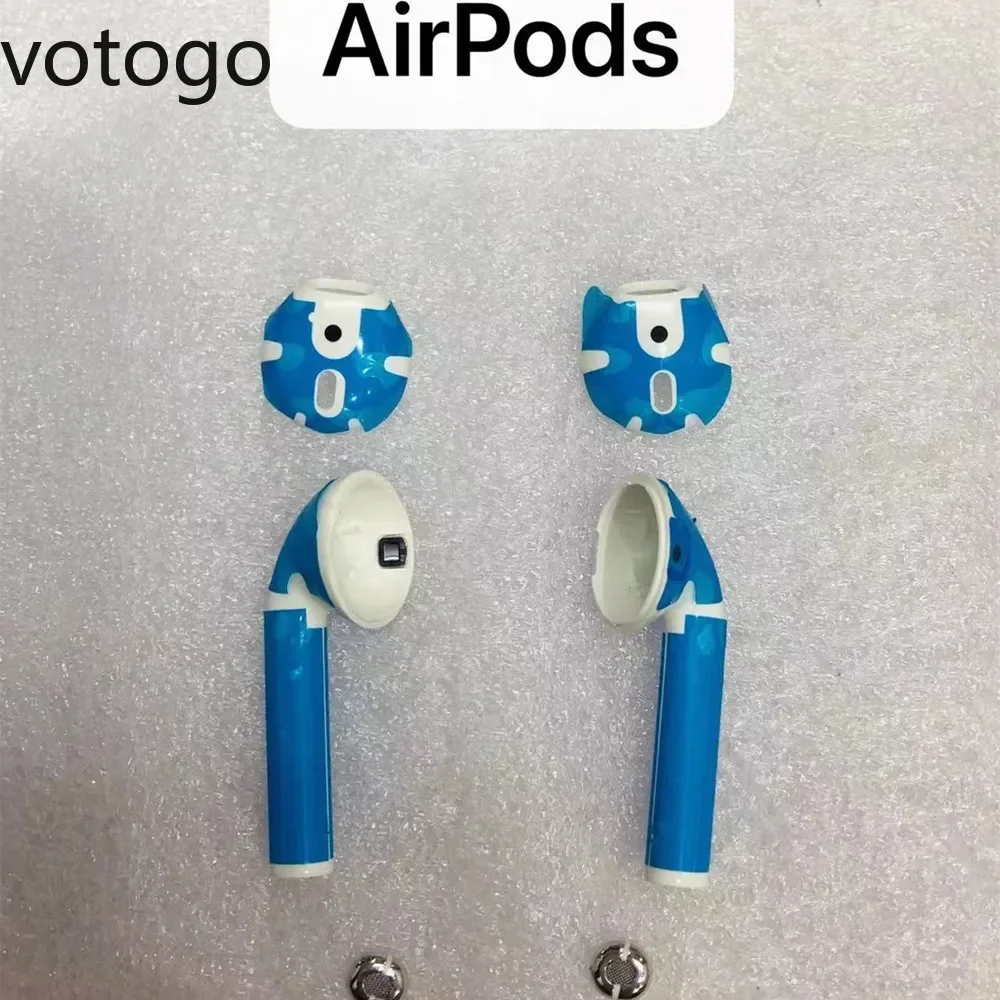 Origina Full Set For Airpods 1 2 Pro 3 4 Earphone Shell Headphone Cover Case Refurbished Spare Parts Replacement Kits