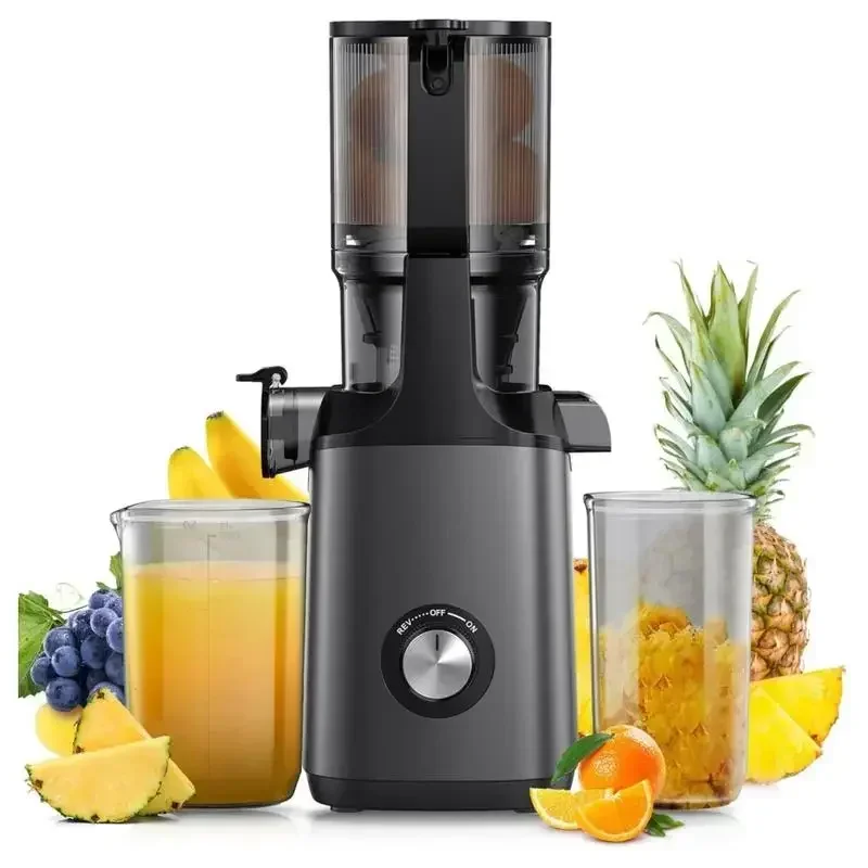 

Cold Press Juicer, JoyBear Slow Masticating Machines with 4.3" Extra Large Feed Chute, Fit Whole Fruits & Vegetables,