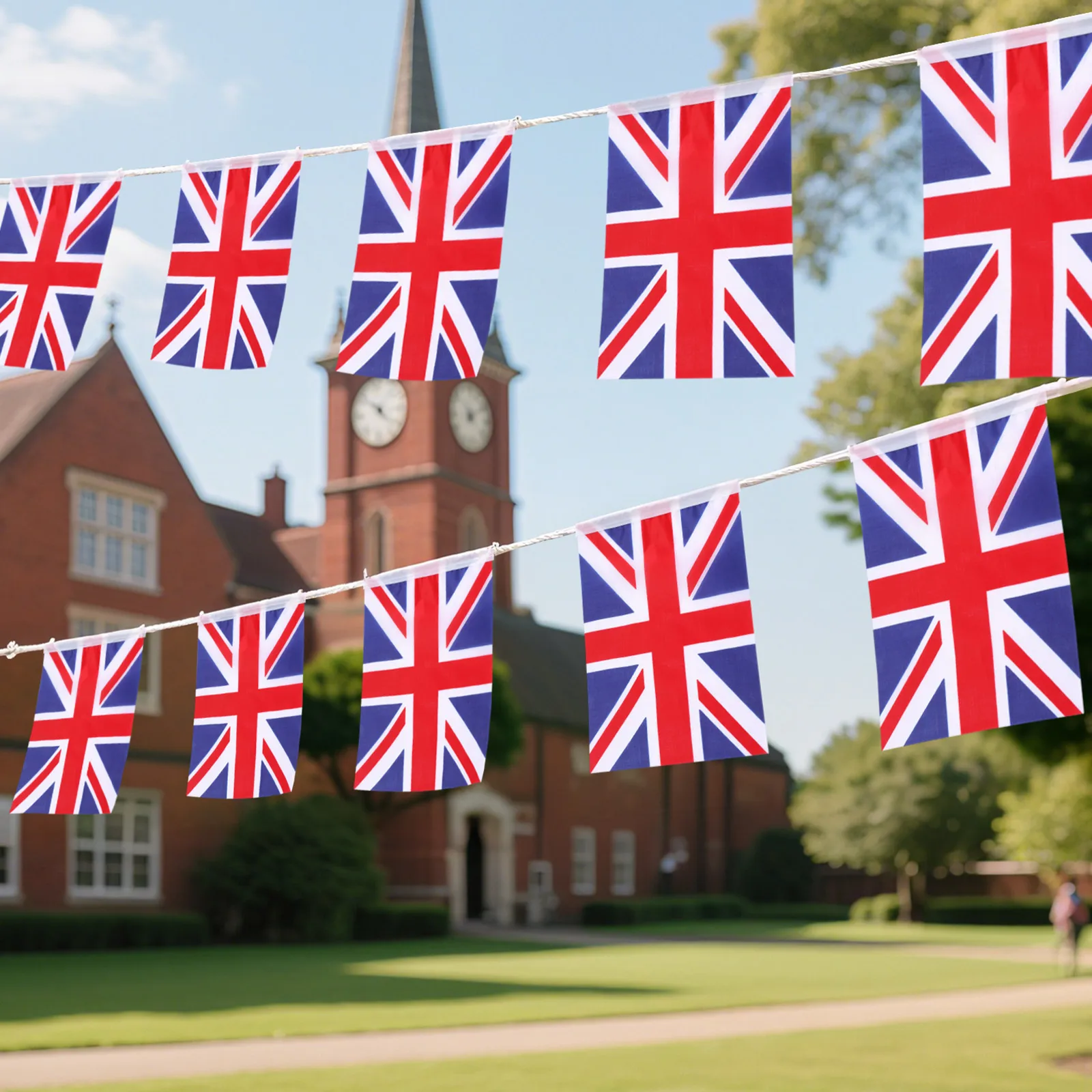

50Pcs Uk Hand Waving Flags Mini Union Jack Britain Flags for Events London Waving Flag Mini Flag