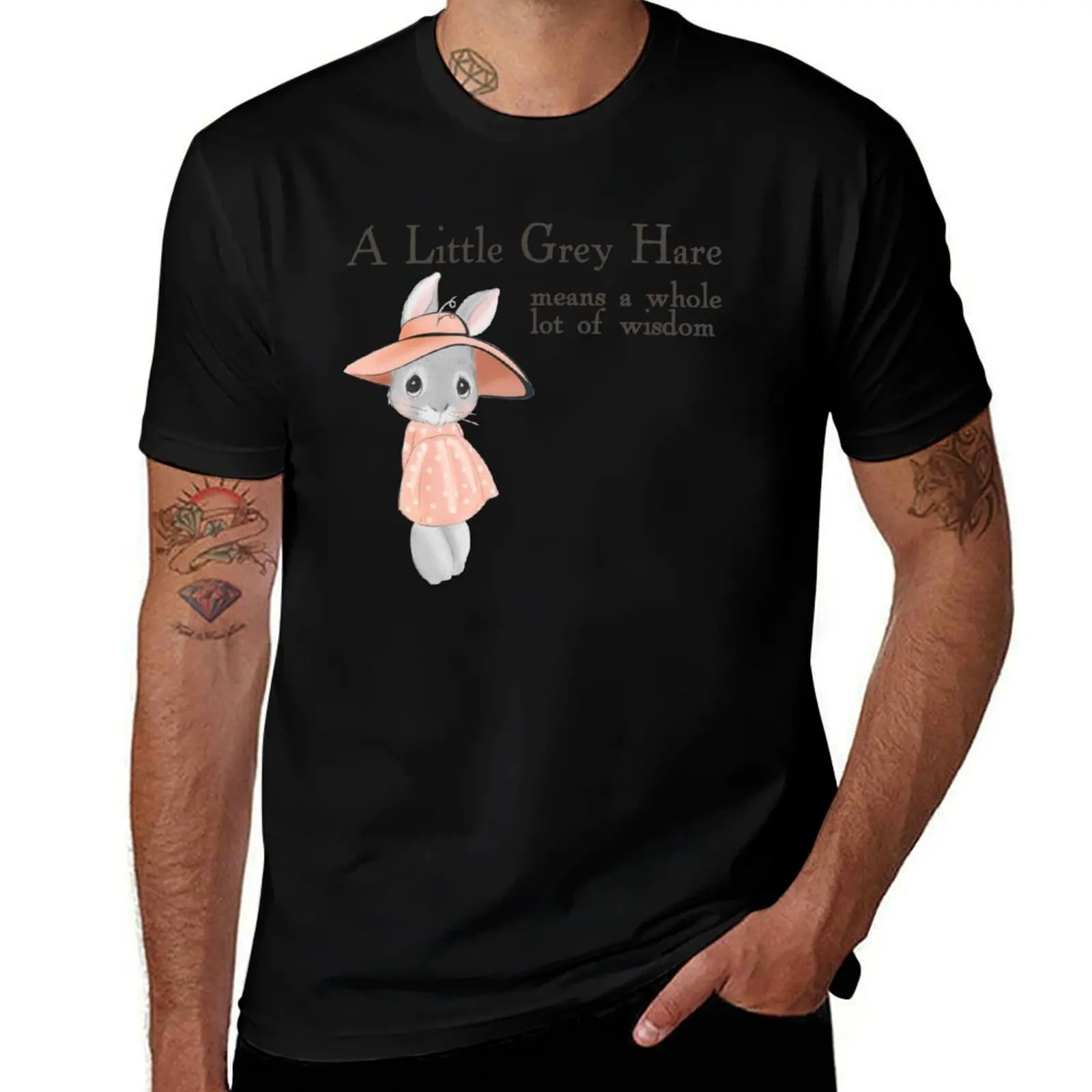 

A little grey hare wisdom T-Shirt funny t shirts man man t shirts for men casual T-Shirt