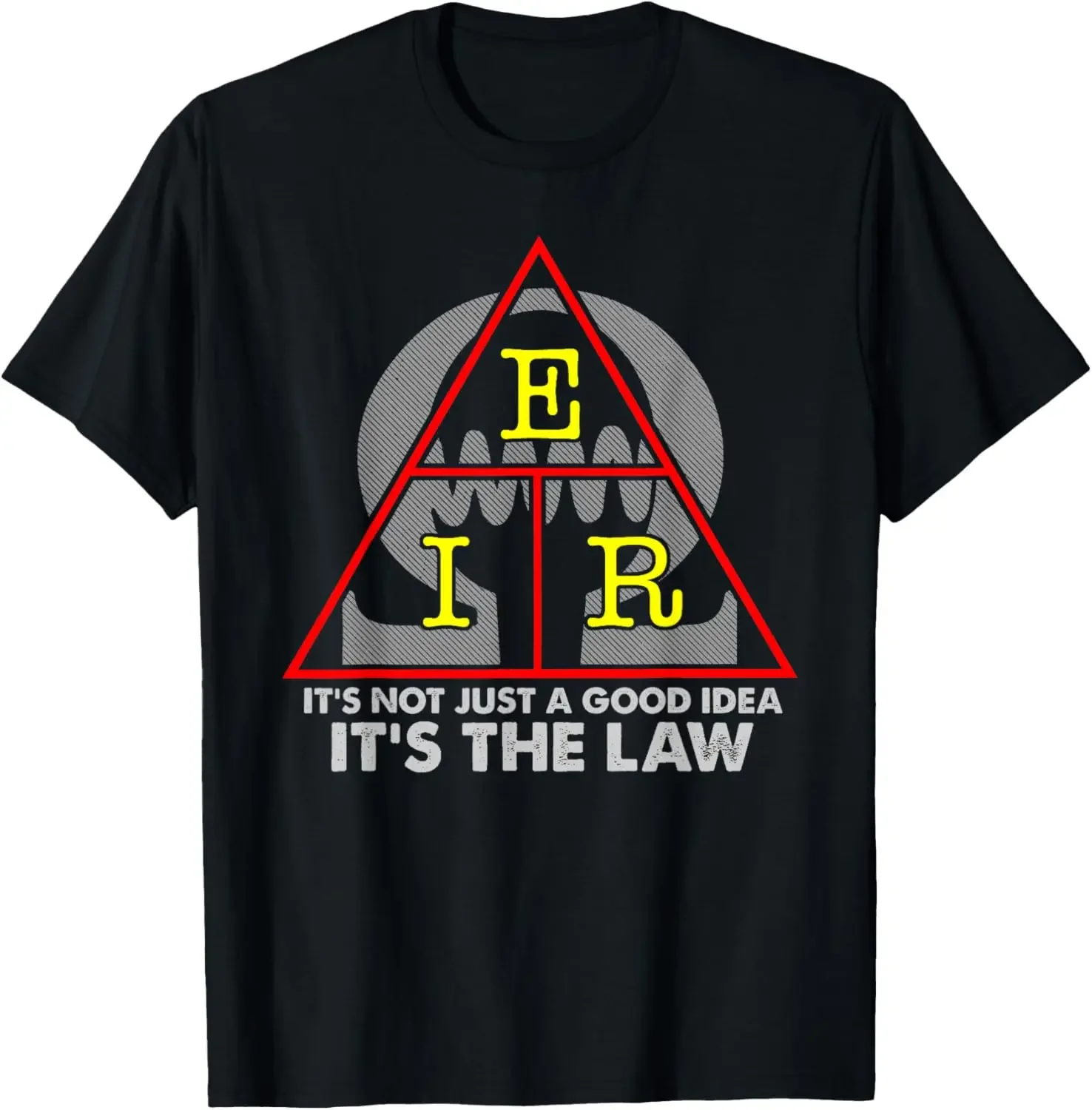 

Ohm's Law Triangle E IR Physics Electric Engineer Funny Graphic Tee Men's Cotton T-Shirt