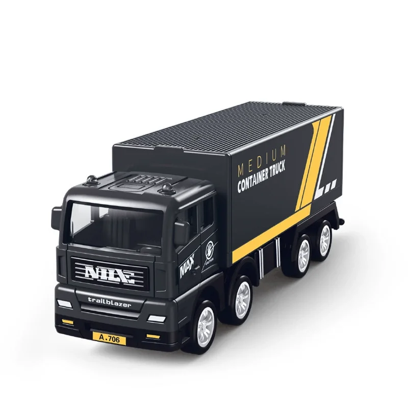 محاكاة الناقل حاوية شاحنة شحن مركبة الأطفال أطفال التراجع نموذج سيارة ألعاب تعليمية لصبي لعبة هدية #4