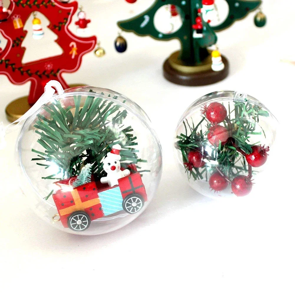 Transparente runde Kugeln, DIY-Plastikkugeln, Größe von 10-20 cm, kugelförmige Heimdekoration, befüllbare klare Kugel, Geschenkbox – Detail 4