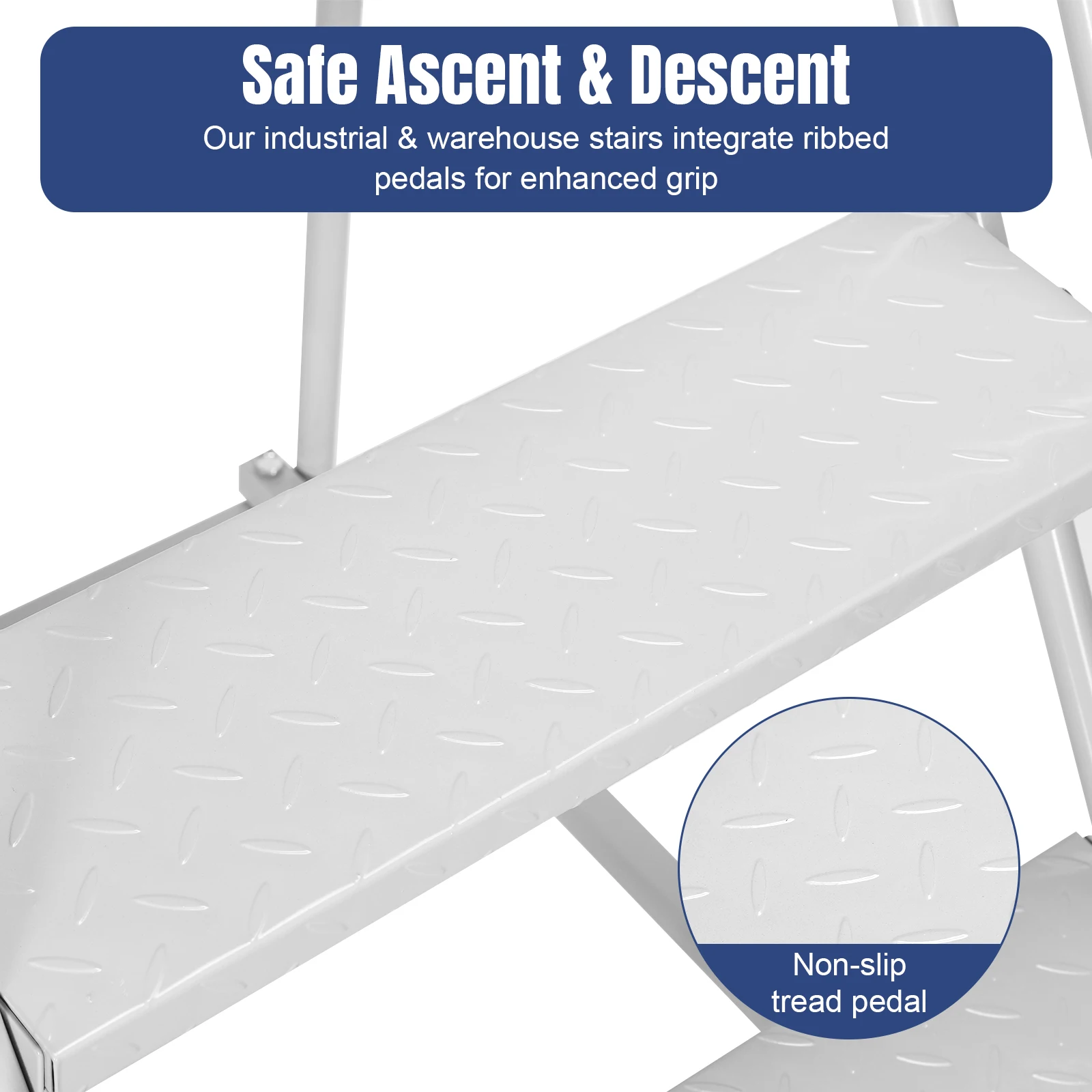 

Промышленная 4-ступенчатая лестница-трансформер повышенной прочности, грузоподъемность 202 кг, металлическая передвижная лестница на колесах для дома и офиса