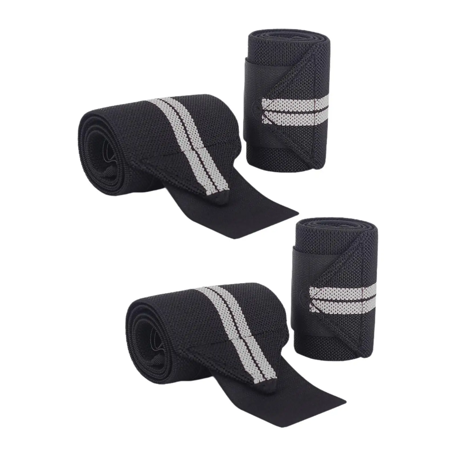 4x اللياقة البدنية الصالة الرياضية المعصم التفاف ضمادة عالية مرونة المعصم دعم الأشرطة للتمرين الجمباز رفع الأثقال تدريب القوة #2
