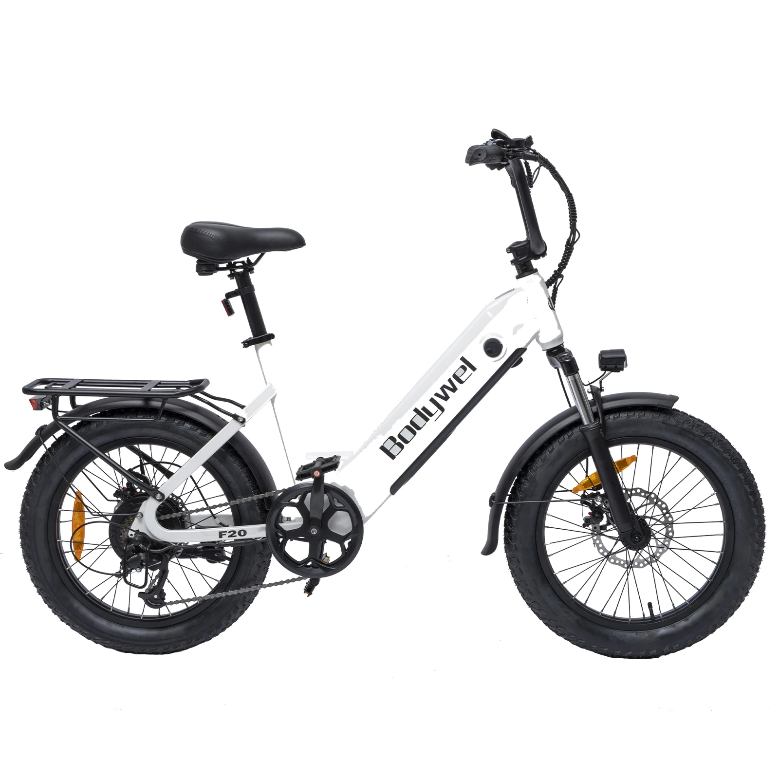 AliExpress bodywel Bodywel F20 500W Electric Bicycle 20 Inch Fat Tire E-Mountain Bike 48V 13.5AH Battery City Ebike