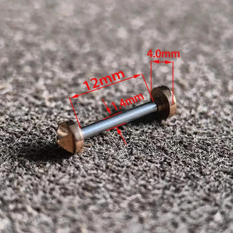 Waterproof Watch Strap End Connection Rod, Ouro, Prata, Rosa, Aço, Parafuso, 12mm
