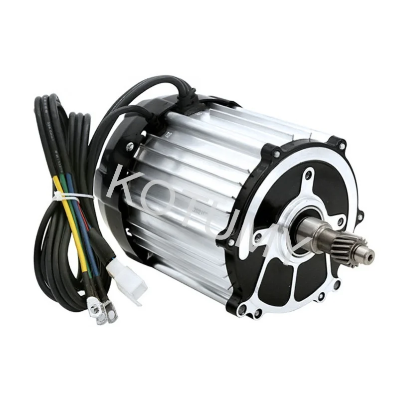 Imagem -03 - Motor do Triciclo do Carro Elétrico Motor Diferencial sem Escova Motor Completo do Núcleo de Cobre Furos 16 Dentes 1500w 1800w 48 v 60 v 72v