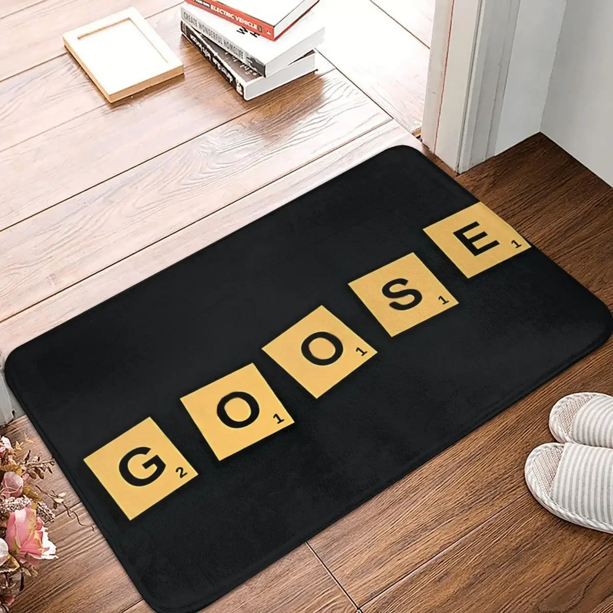 Goose Goose Duck Game Non-slip Doormat Scrabble Letter Tiles Carpet Living Room Bedroom Mat Outdoor Indoor Decor