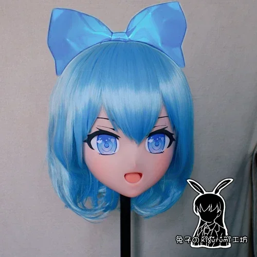 (Rabbit 11) Handmade Female Resin Crossdress Pretty Girl Full Head Mask Anime Cosplay Kigurumi Mask