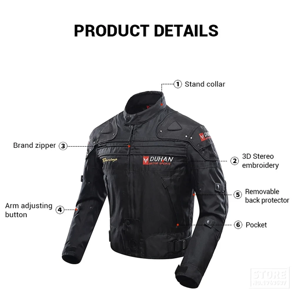 Motorcycle Jacket Moto Clothes CE Certification Anti-fall Motorcycle Suit Windbreak Thermal Jacket Wear Resistant Racing Clothes