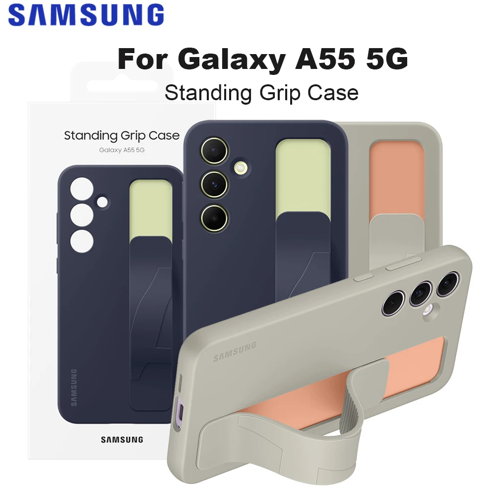 

Original Samsung Standing Grip Case EF-GA556 for Galaxy A55 5G standing grip case genuine