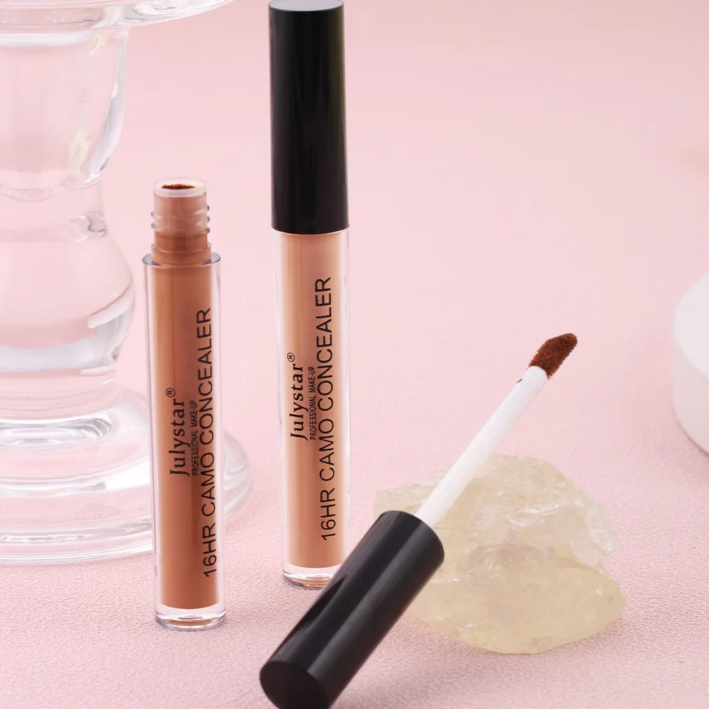 Julystar 2.5Ml Make-Up Foundation Crème Waterdichte En Zweetbestendige Concealer Voor Acne Sproeten Bedekken Donkere Kringen