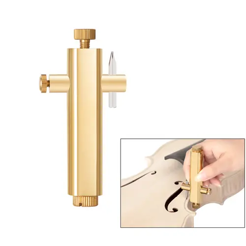Violin Cello Viola Making Tools Brass Purfling Inlay Inlaid Groove Carver with Blades Fiddler Clean Up Groove Knife Cutter - Image 9