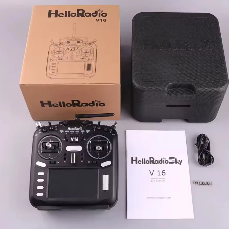 

HelloRadio V16 PRO MAX передатчик ELRS 4в1 2,4 ГГц левая дроссельная заслонка с дистанционным управлением для самолета FPV Racing Drone Aircraft